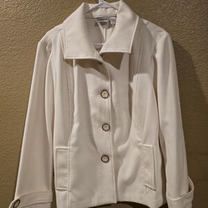 Chico's Cream Trench Coat